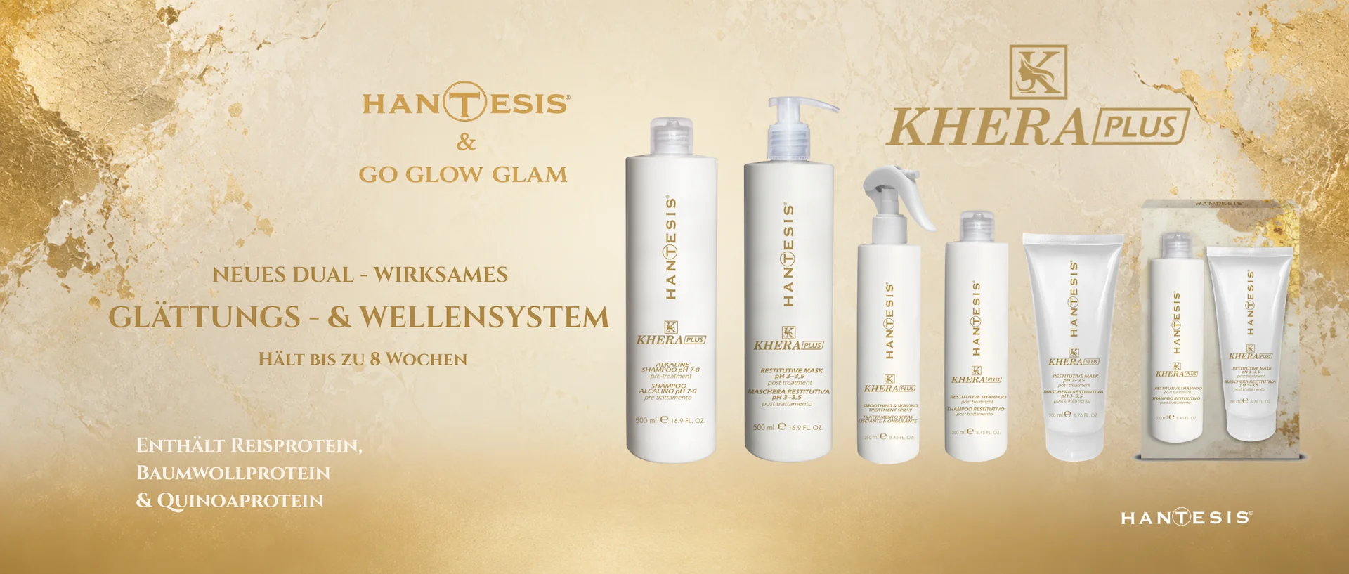 KHERAPLUS – professionelles Glättungs- und Wellensystem von HANTESIS